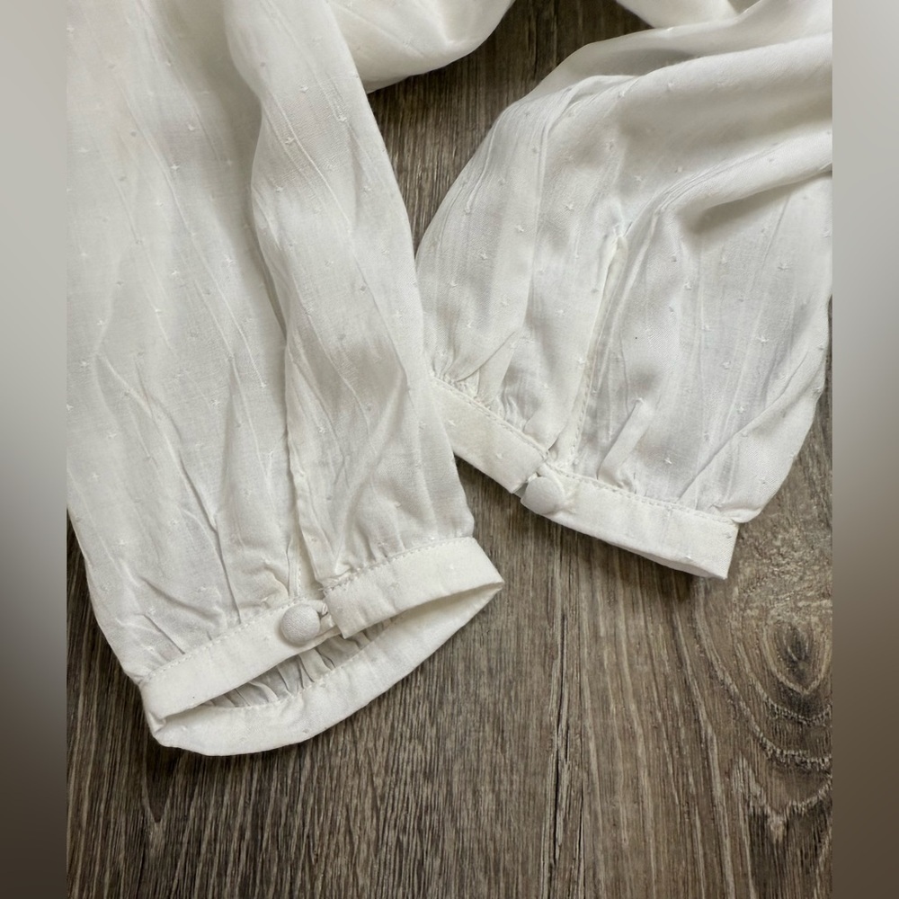 Paige Denim Brylen Blouse Crisp White Eyelet Embr… - image 8